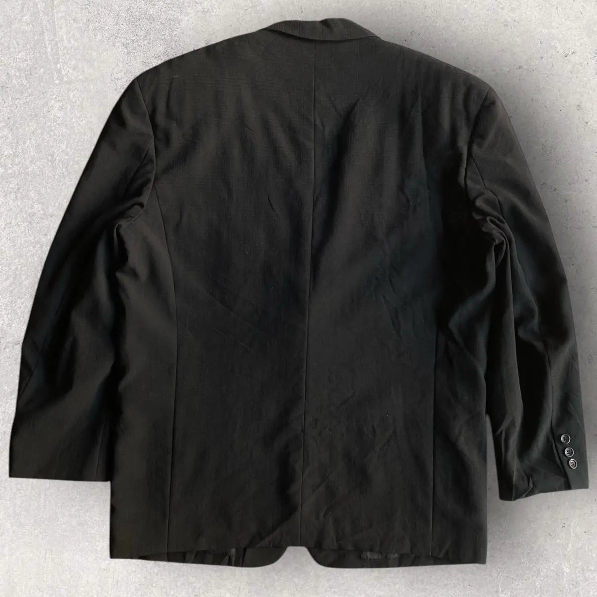 Comme des Garcons - Vintage 1989 Black Plaid Wool Oversized Blazer Jacket