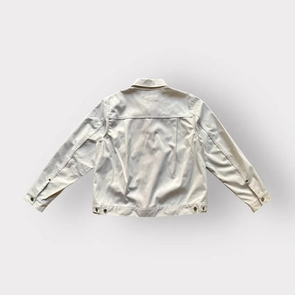 Comme des Garcons - White Water-Resistant Pleated Jacket