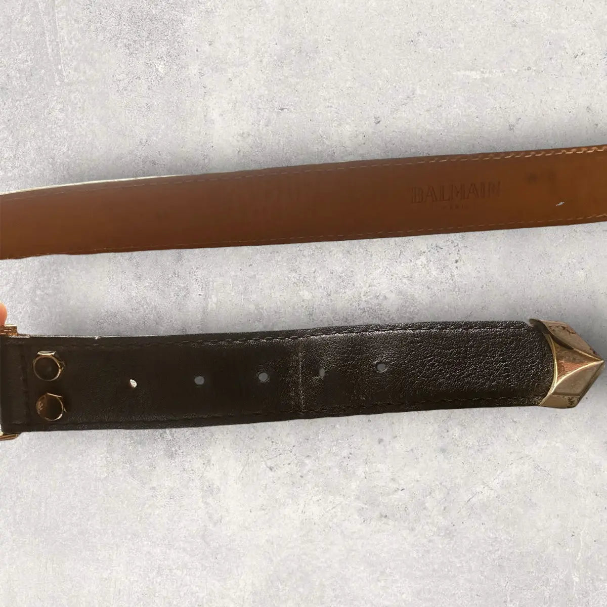 Balmain - Double Bull Buckle Belt