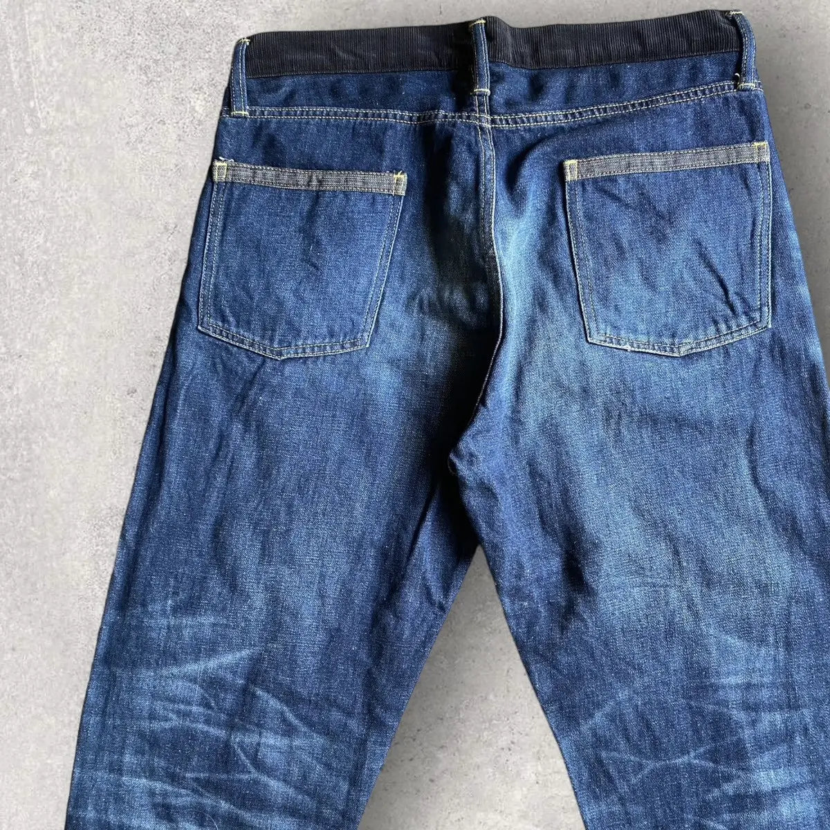 Comme des Garcons - Black Corduroy Contrast Waist Jeans