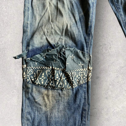 Sasquatchfabrix - SS11 Bandana Biker Details Stretch Denim