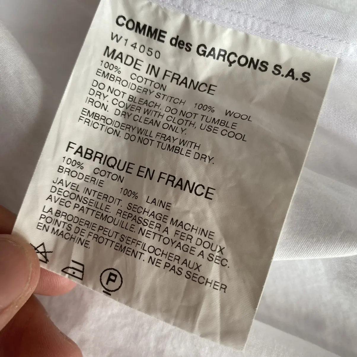 Comme Des Garcons - Wool Stitches Shirt  Men's US S / EU 44-46 / 1•Used