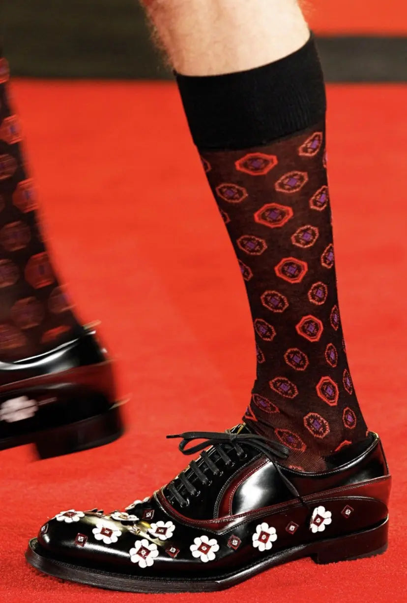 Prada - FW12 Runway Floral applique’ Shoes
