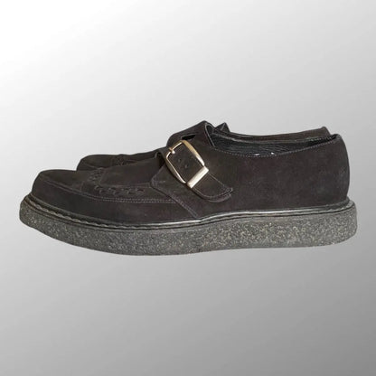 Saint Laurent Paris - FW14 Black Suede Buckle Creepers
