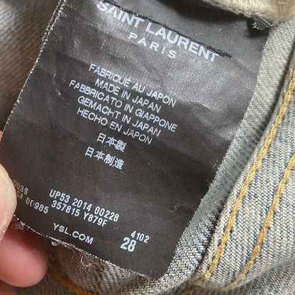 Saint Laurent Paris  SS14 Re issue Big Crash Denim