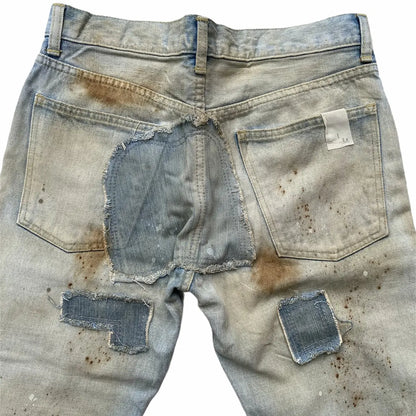 N.Hoolywood - SS10 Patchwork Damage Jeans