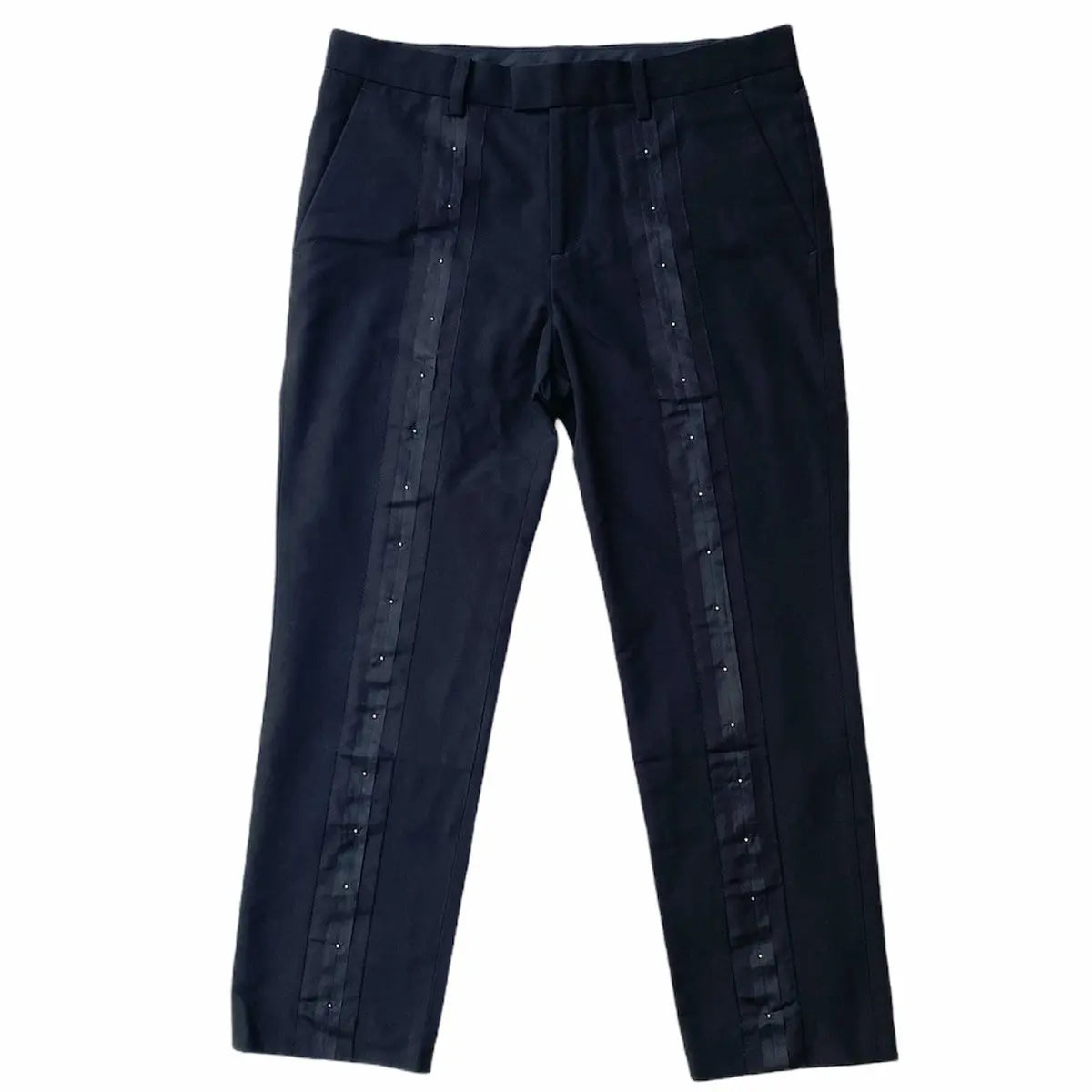 Undercover - Black Front Studded Cropped Trousers