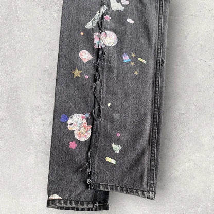 Vetements x Levi's - Deconstructed Sticker Jeans