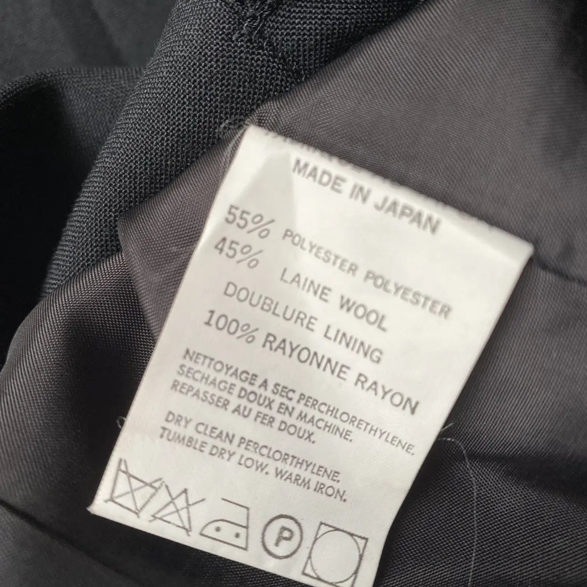 Yohji Yamamoto : Vintage SS93 Cut Out Wool Gabardine Blazer