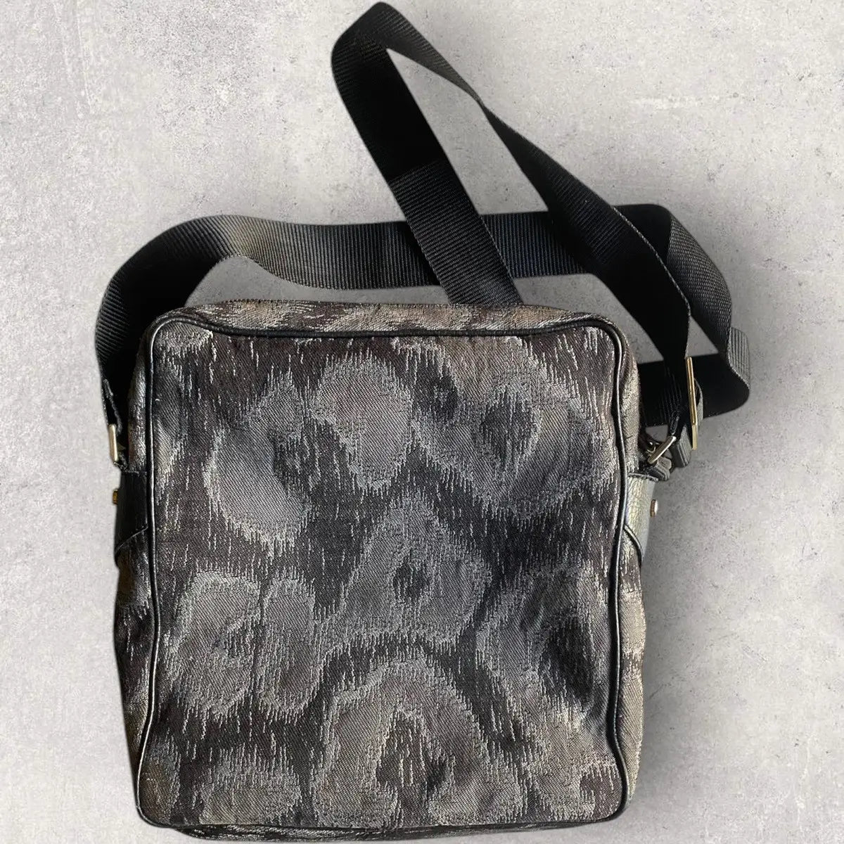Vivienne Westwood - Black Jacquard Leopard Cross body Bag