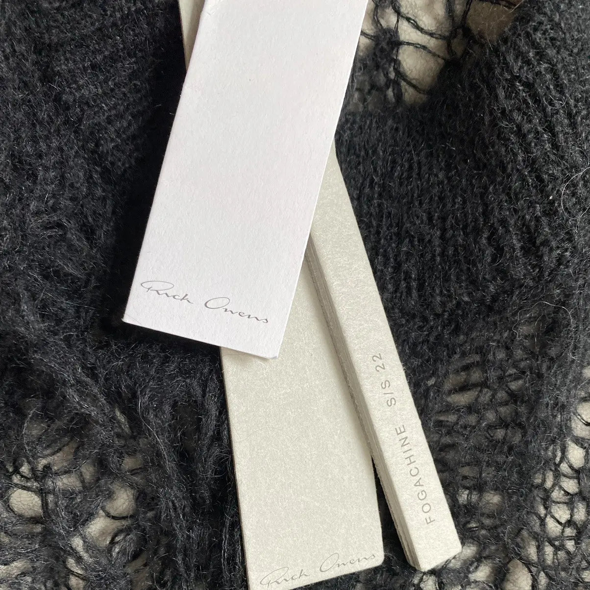 Rick Owens : SS20 “Fogachine” Mohair Spider Web Banana