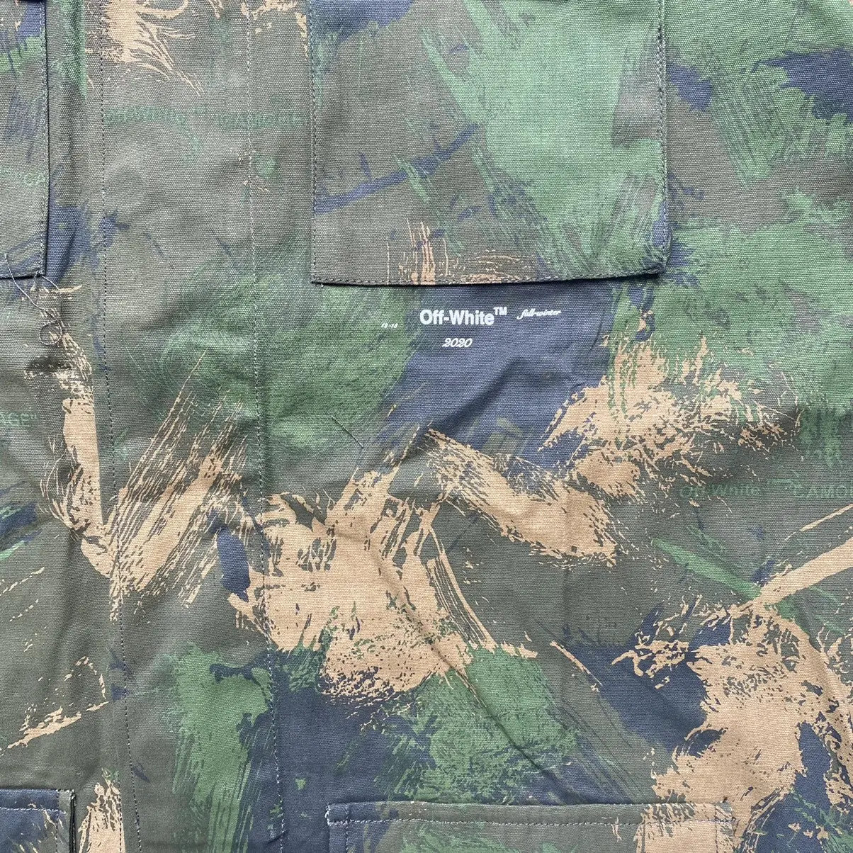 Off-White - AW19 Paint Brush Camo Field Jacket