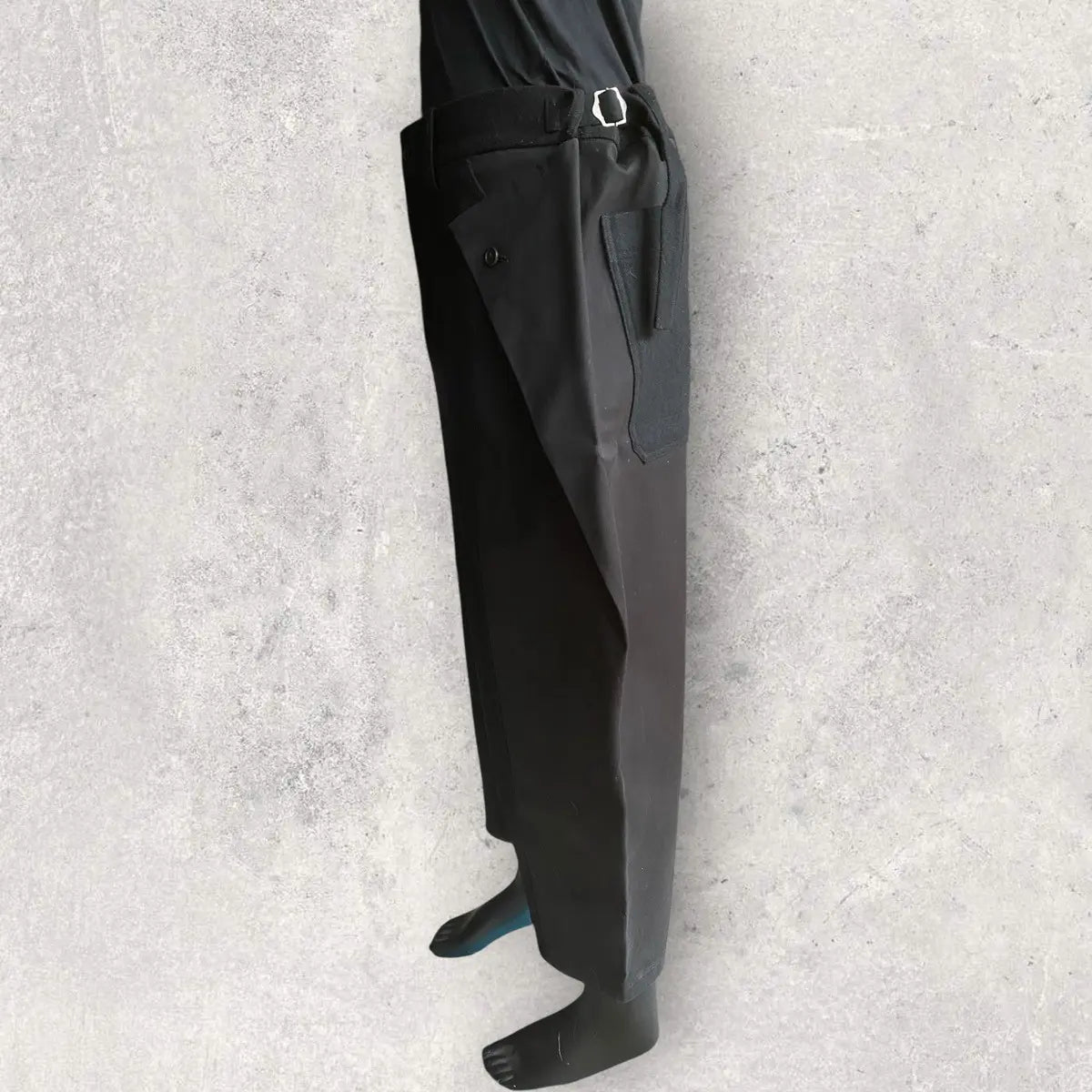 Yohji Yamamoto - 1/10 Flannel Waist Adjustable vertical joint pants