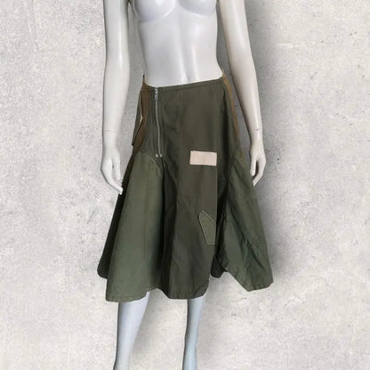 Comme des Garcons - AW13 Comme Des Garcons Deconstructed Military Midi skirt