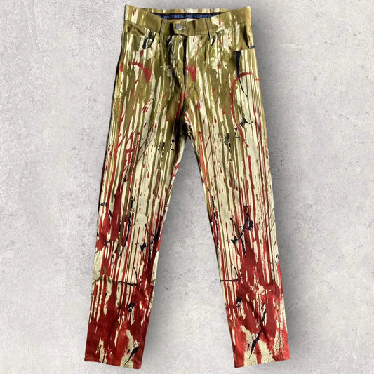 Jean Paul Gaultier - Vintage AW 1999 Color Splash Drip Pants
