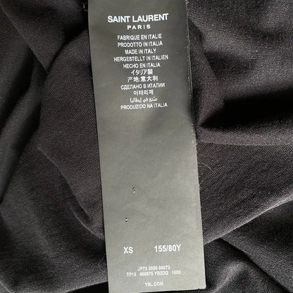 Saint Laurent Paris - SLP Logo Oversize Cropped T Shirt