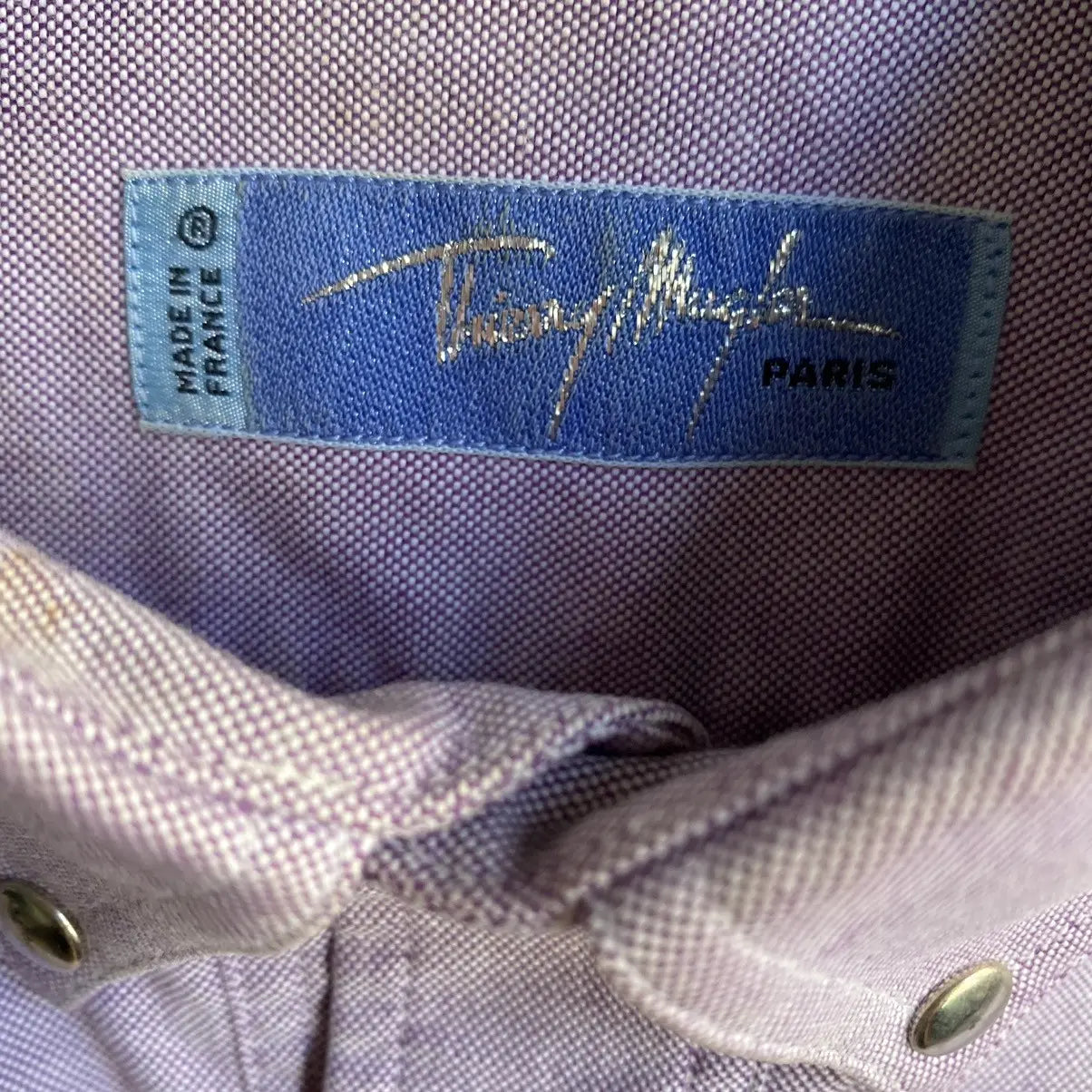 Mugler - Vintage Mugler Rivet snap Buttons Shirt Made In USA