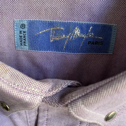Mugler - Vintage Mugler Rivet snap Buttons Shirt Made In USA
