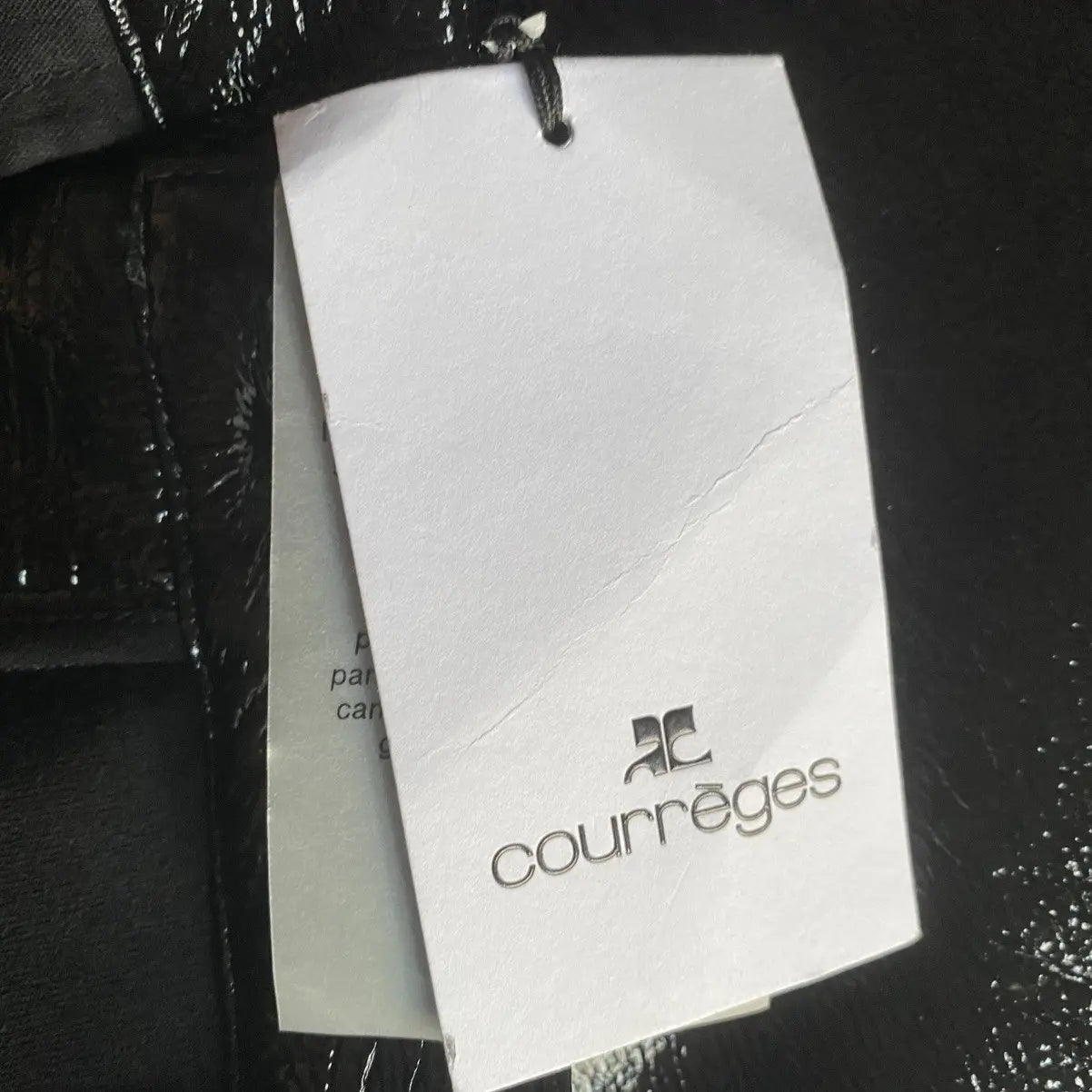 Courreges - NWT Re Edition 5 Pocket Black Vinyl Pants
