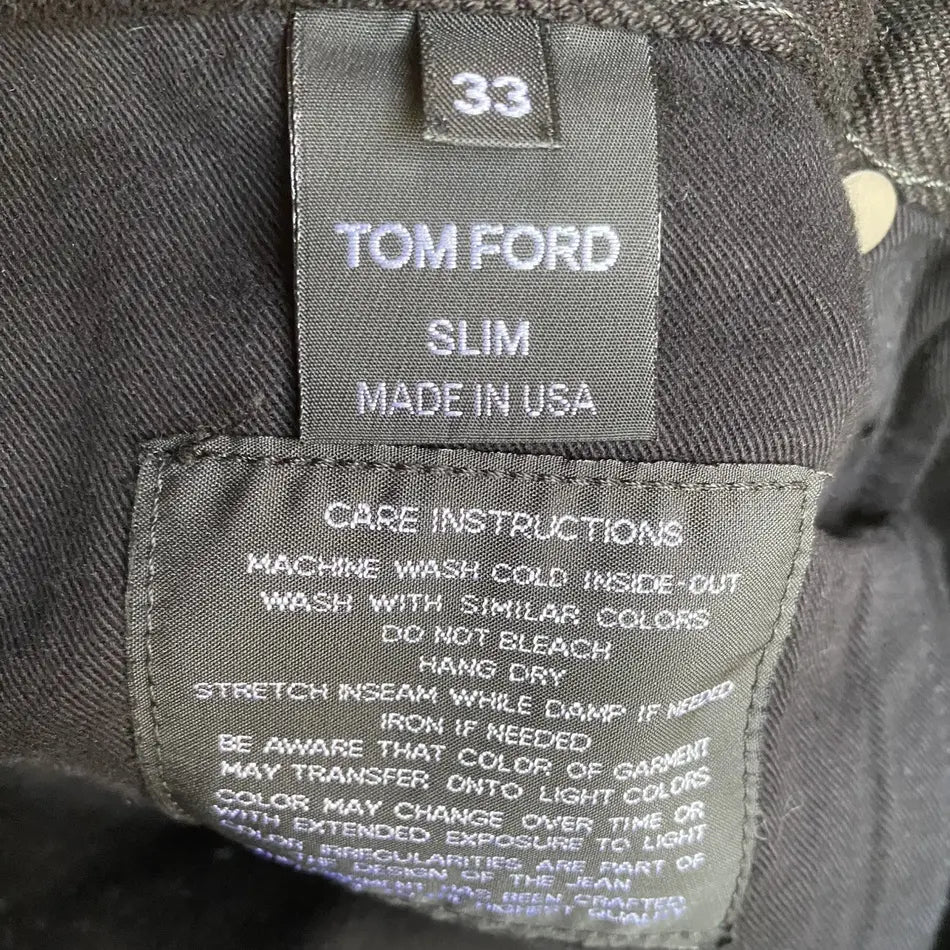 Tom Ford - Brushing Cotton Slim Fit Denim