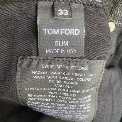 Tom Ford - Brushing Cotton Slim Fit Denim