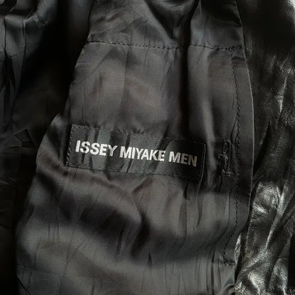 Issey Miyake - Fall09 Wrinkle Leather Blazer Jacket