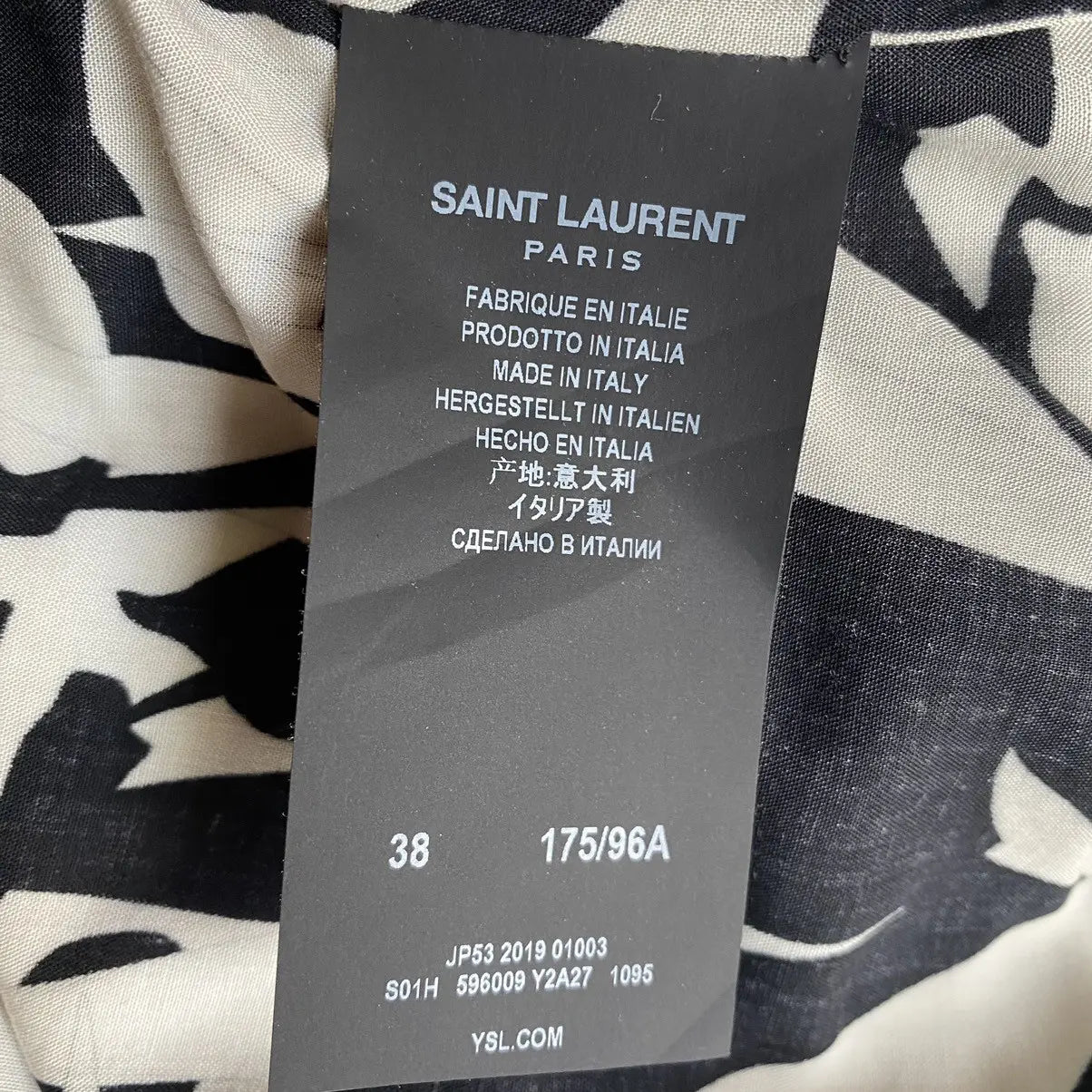 Saint Laurent Paris - Jungle Shark Collar Shirt