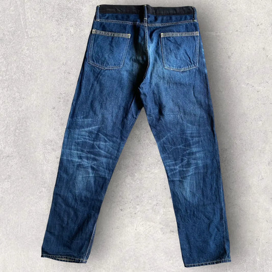 Comme des Garcons - Black Corduroy Contrast Waist Jeans