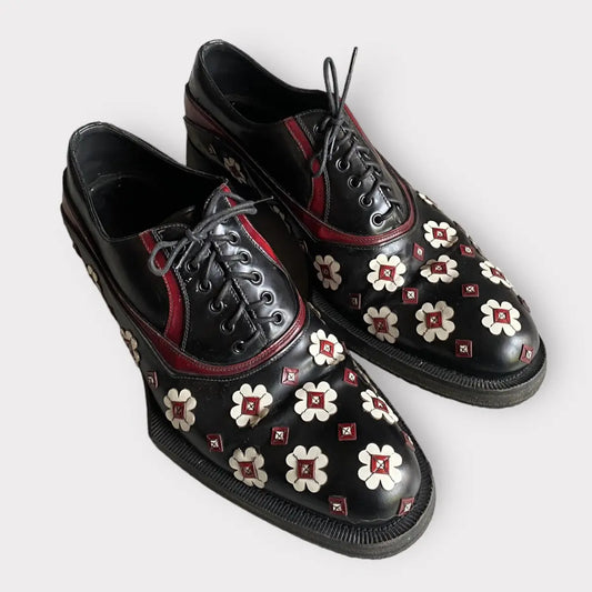 Prada - FW12 Runway Floral applique’ Shoes