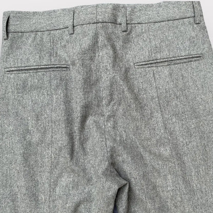 Haider Ackermann - Laine Wool Grey Cropped Pants