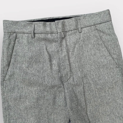 Haider Ackermann - Laine Wool Grey Cropped Pants