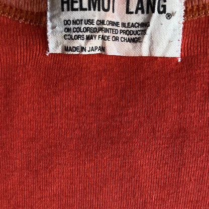 Helmut Lang - 1995 Archive Red With Clay Pink Microrib Cotton