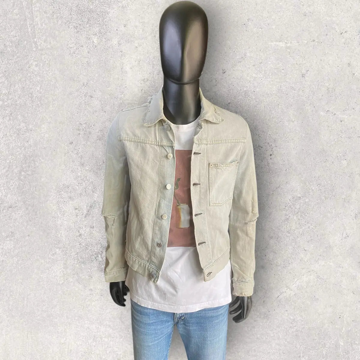 Helmut Lang - Vintage Broken Denim Slim Jacket Mid Wash