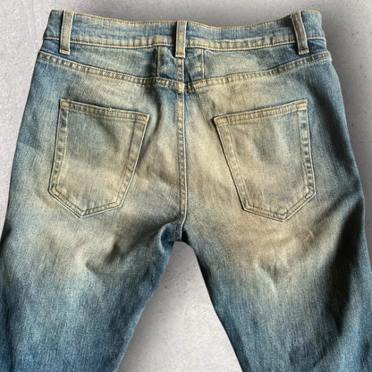 Saint Laurent Paris - SS16 Studded Leather Patch D02 Denim