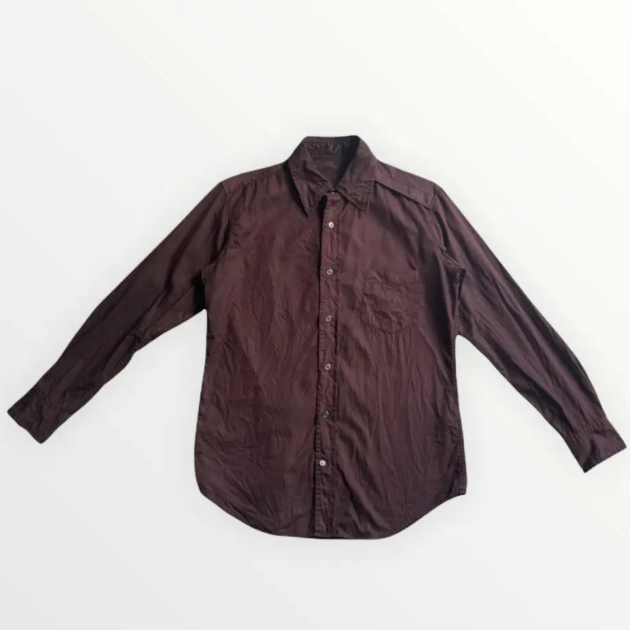Yohji Yamamoto - Y’s Object Dye Diagonal Back Open Details Shirt