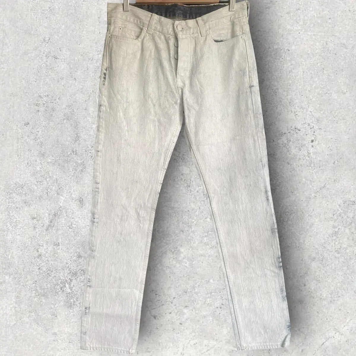 Maison Margiela - AW12 Margiela x HM White Painted Denim