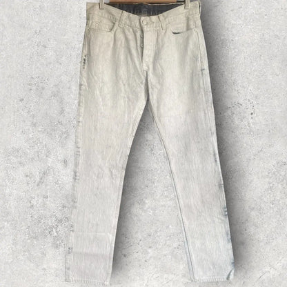 Maison Margiela - AW12 Margiela x HM White Painted Denim