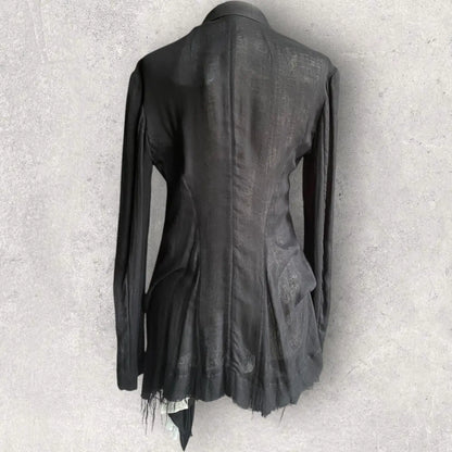 Yohji Yamamoto : NWT Runway SS23 Frill Blazer