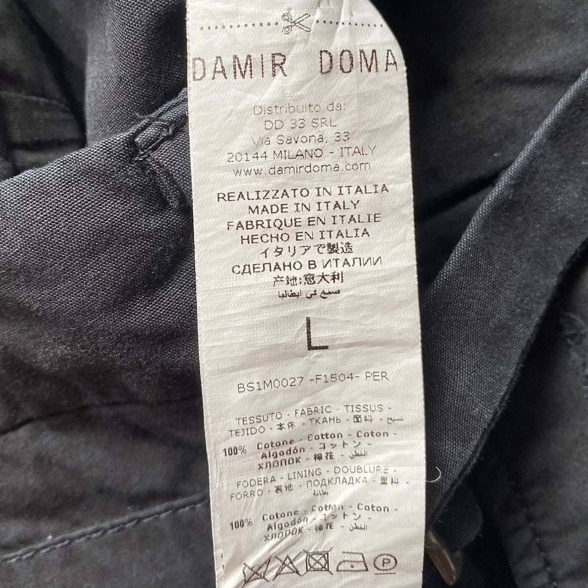 Damir Doma - Black Gabardine Picasso Pants