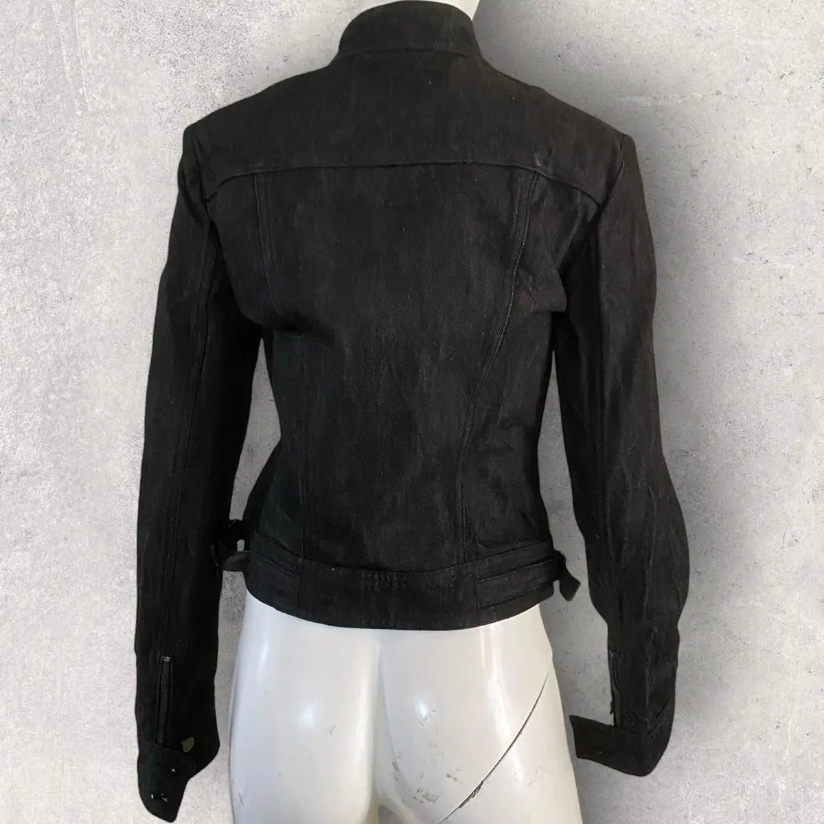 Gucci - 1999 Raw Denim Rider Jacket By Tom Ford Era