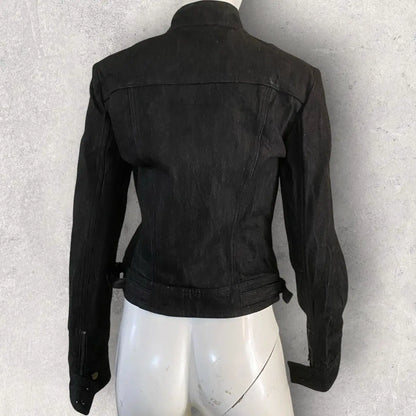 Gucci - 1999 Raw Denim Rider Jacket By Tom Ford Era