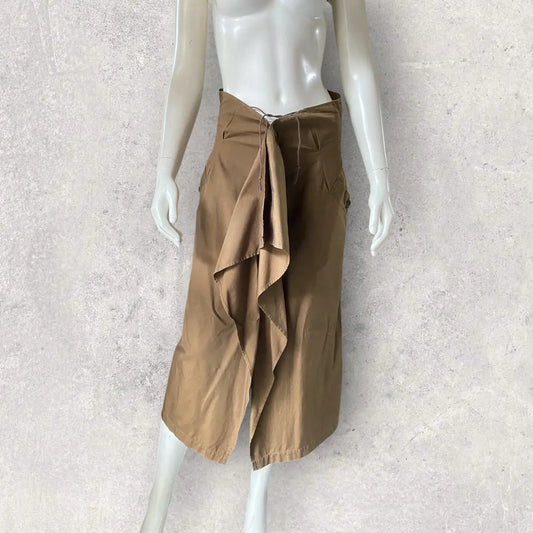 Yohji Yamamoto - Military Green Asymmetric Skirt