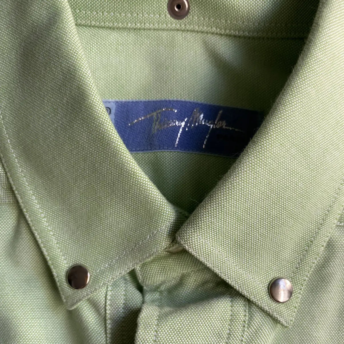 Mugler - Vintage Mugler Rivet Snap Buttons Shirt Made In France