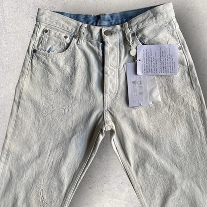 Maison Margiela - Margiela White Painted Denim