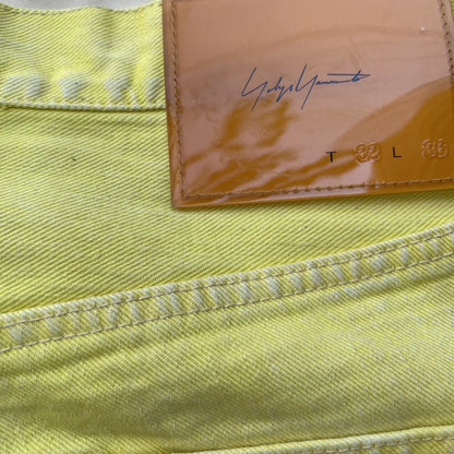 Yohji Yamamoto - SS02 Runway Yellow Wash Jeans
