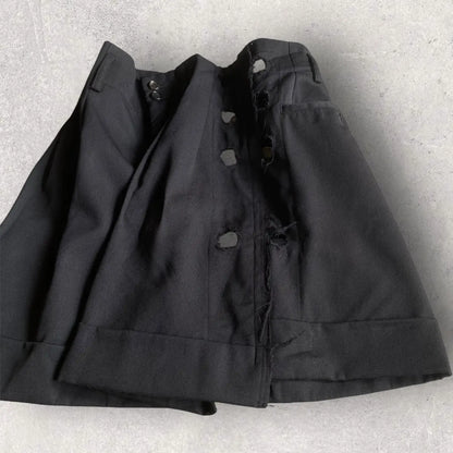 Comme des garcons - 2015 Side Holes Pleats Shorts