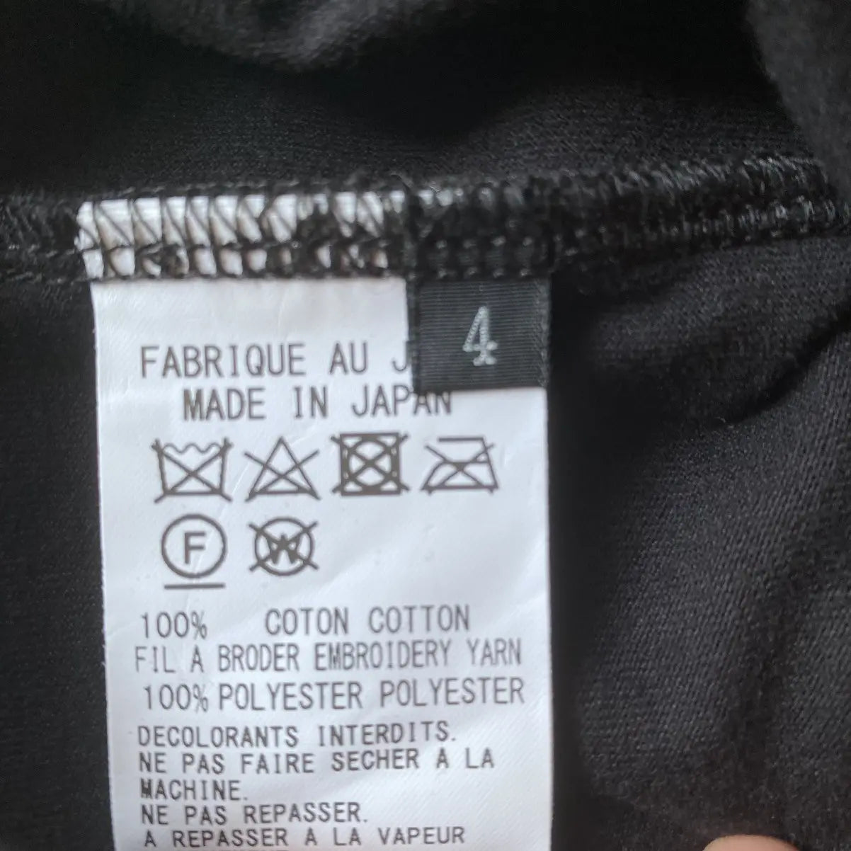 Yohji Yamamoto - NWT AW2024 Y’s Chalk Draw / Embroidered L/S