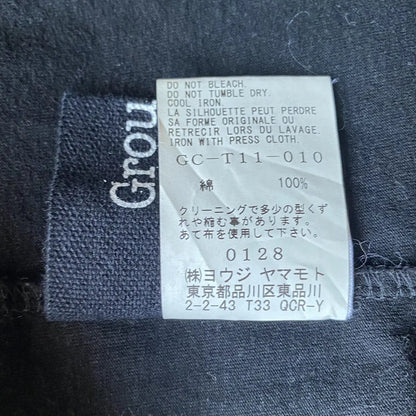 Yohji Yamamoto  Ground Y Zip Asymmetric Oversized L/S