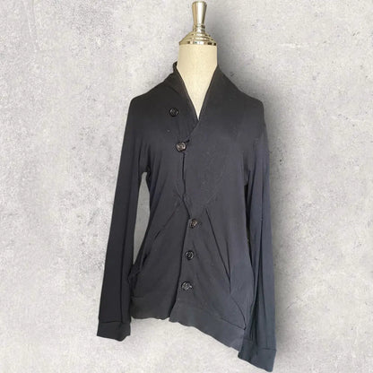Ann Demeulemeester - 2000’s Asymmetric Jersey Cotton Jacket