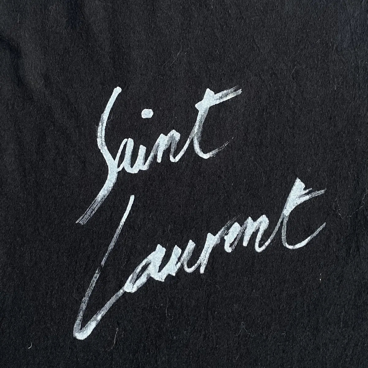 Saint Laurent Paris - 2017 Black Script Logo Oversize T Shirt